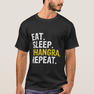 Camiseta Coma o Presente de Repetição de Bhangra