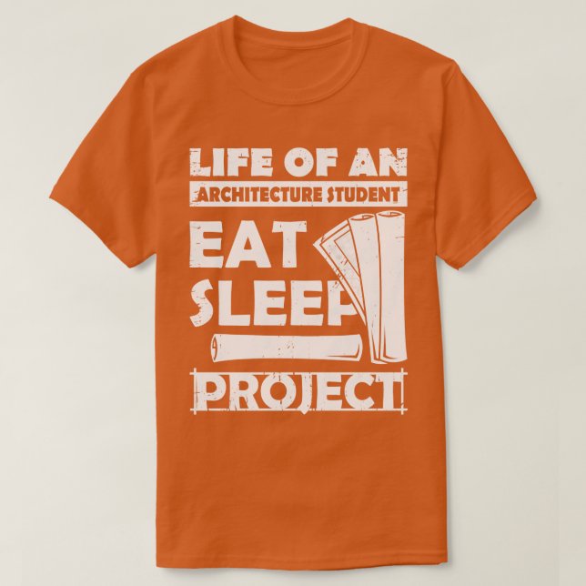 Camiseta Coma o presente do estudante de arquitetura do pro (Frente do Design)