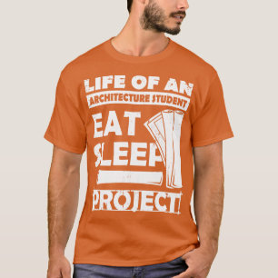 Camiseta Coma o presente do estudante de arquitetura do pro