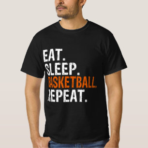 Camiseta Coma o Presente Repetitivo de Basquete no Sono 