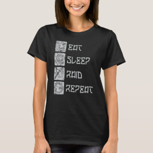 Camiseta Coma o Raid de latência Repita o RPG Raing Video G