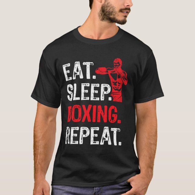 Camiseta Coma o Repouso Boxing Repetir o Boxing Player Engr (Frente)