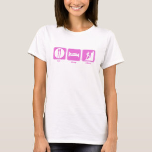 Camiseta coma o rosa da escalada do sono