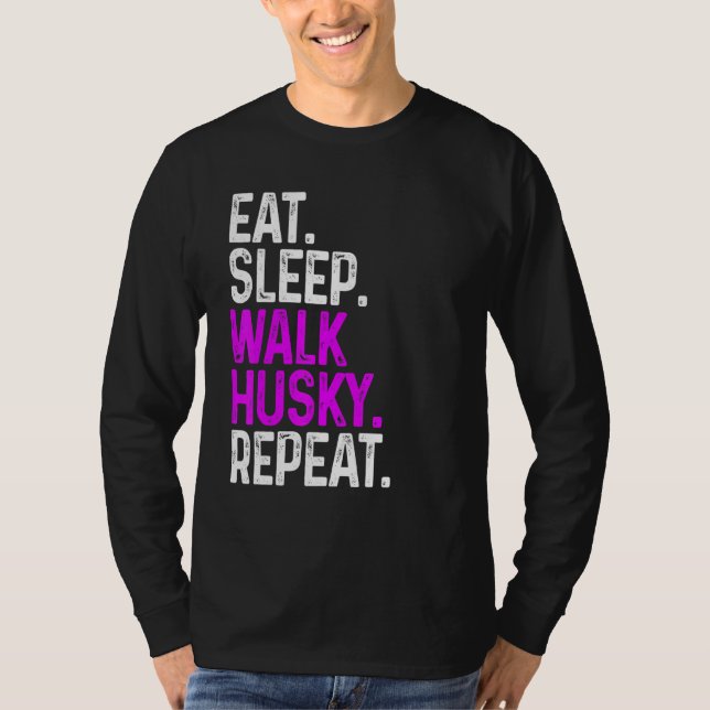 Camiseta Coma o Rouco da caminhada do sono Repita Cachorro  (Frente)