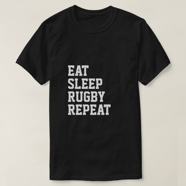 Camiseta Coma o Rugby Repito Esporte Pensado (Frente do Design)