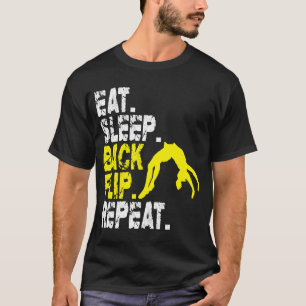 Camiseta Coma o Sacudir traseiro do repouso repita a ginást