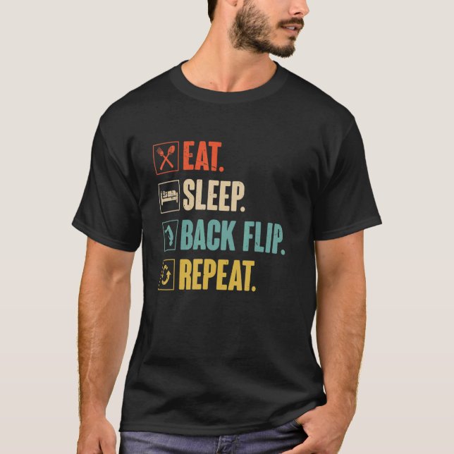 Camiseta Coma o Sacudir traseiro Repetição da ginástica da  (Frente)