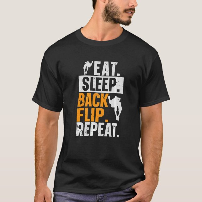 Camiseta Coma o Sacudir traseiro Repetitivo ginástica do gi (Frente)