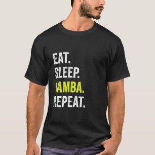 Camiseta Coma o Samba Repetimento e dança roupa de parceiro