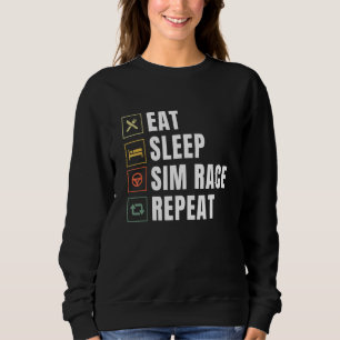 Camiseta Coma O Sim Race De Repetição De Sono Sim Racer