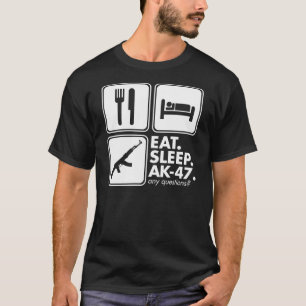 Camiseta Coma o sono AK-47 - branco