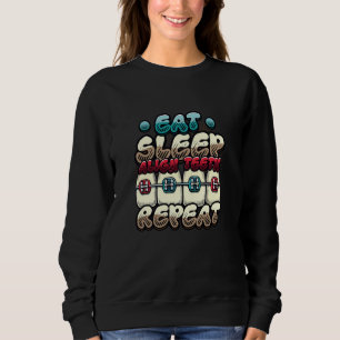 Camiseta Coma o sono Alinhe os dentes Repetir Ortodontista