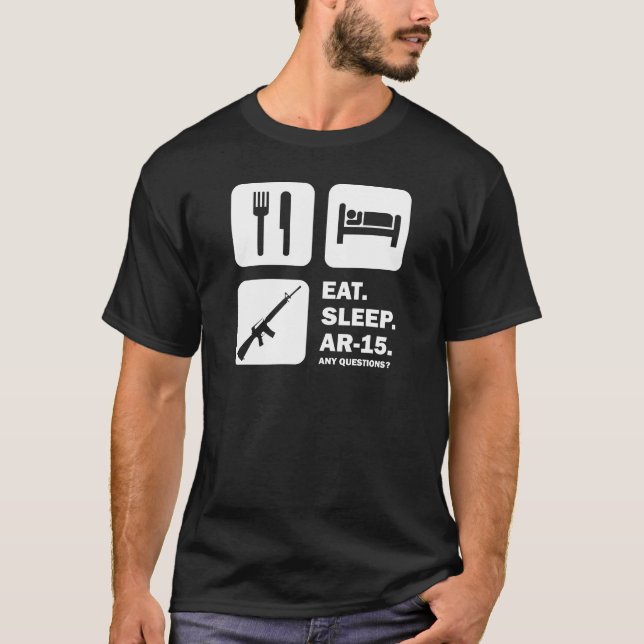 Camiseta Coma o sono AR-15 (Frente)
