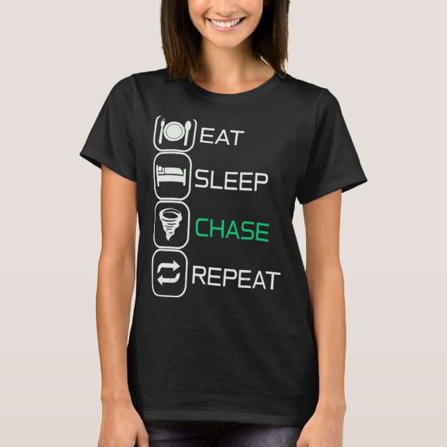 Camiseta Coma o sono Chase Repetir (Frente)