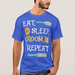 Camiseta Coma o sono e repita o alvoroço engraçado do cacho