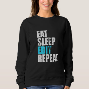 Camiseta Coma o sono Editar Repetir Editores Engraçados