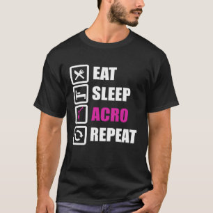 Camiseta Coma o sono em repetição para ginástica