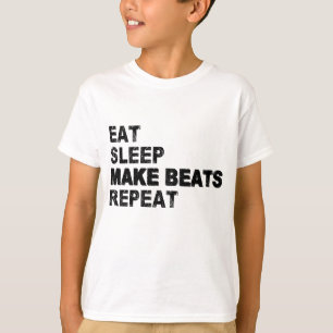 Camiseta Coma o sono Faça os batimentos repetirem
