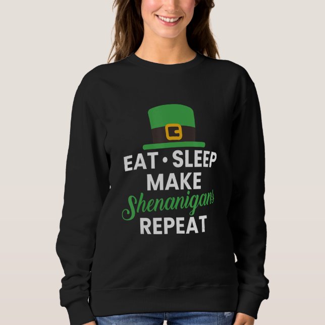 Camiseta Coma o sono faça os Shenanigans repetirem (Frente)