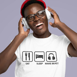 Camiseta Coma o sono fazem batidas