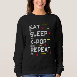 Camiseta Coma O Sono K Pop Repetir Impressão Coreano Para K