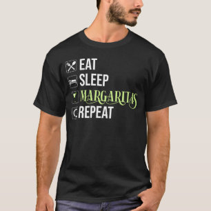 Camiseta Coma o sono Margaritas Repetir