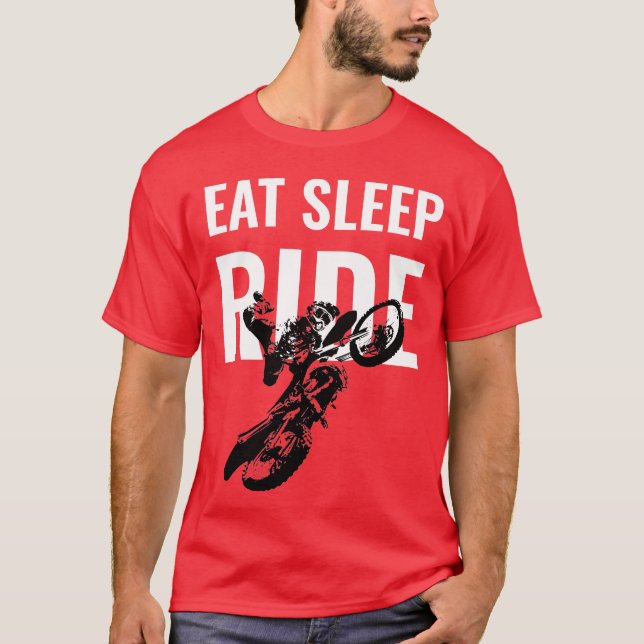 Camiseta Coma o sono Motocross Motocross Pop Art (Frente)