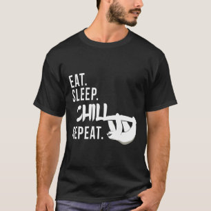 Camiseta Coma o sono Repetição da silhueta de prego