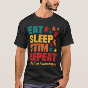 Camiseta Coma O Sono Repetidamente Stimming Autism Consciên
