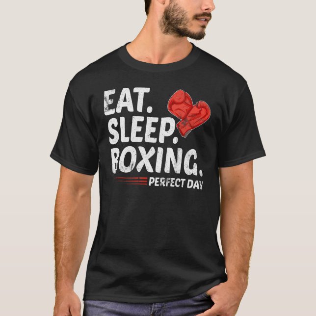 Camiseta Coma o sono Repetir Boxing Lover Dia Perfeito Dive (Frente)