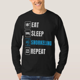 Camiseta Coma o sono Repetir Snorkeling Scuba Diver Merge S