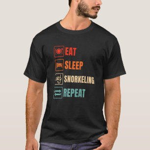 Camiseta Coma o sono Repetir Snorkeling Scuba Diver Merge S