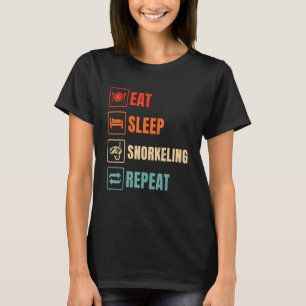 Camiseta Coma o sono Repetir Snorkeling Scuba Diver Merge S