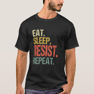 Camiseta Coma o sono resiste repita pró-democracia Anti MAG