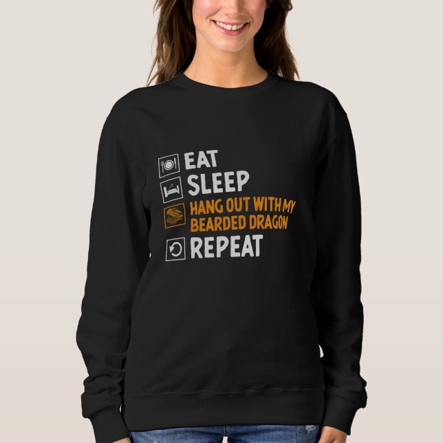 Camiseta Coma O Sono Saindo Com Meu Dragão Arbordado Repeti (Frente)