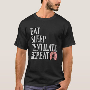 Camiseta Coma O Sono Ventilação A Consciência Da Asma Mês C