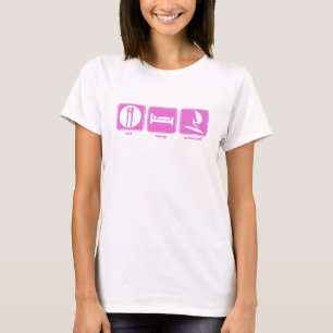 Camiseta coma o sono windsurf rosa