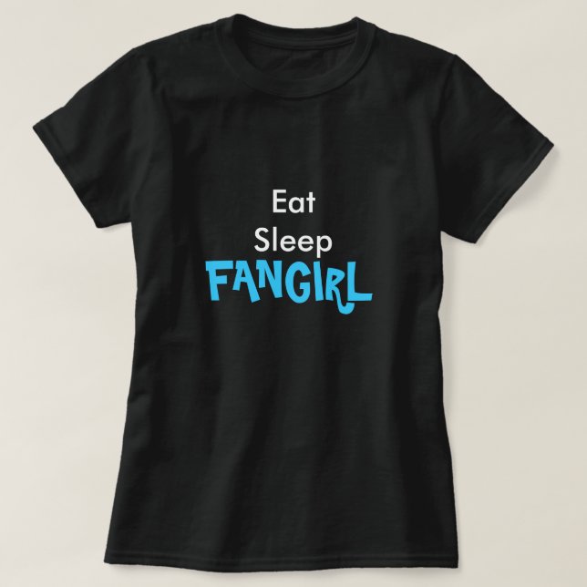 Camiseta Coma o T de Fangirl do sono (Frente do Design)