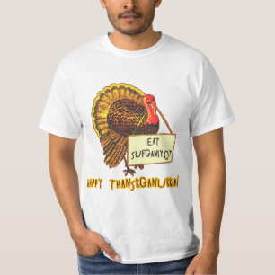 Camiseta Coma o T engraçado de Hanukkah da acção de gra