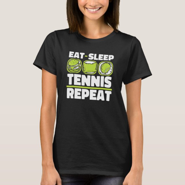 Camiseta Coma o tenente profissional do reprodutor de Tênis (Frente)