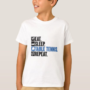 Camiseta Coma o Tênis de Mesa de de latência Repetir o Pi