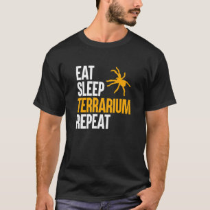 Camiseta Coma o Terrarium Repetindo a aranha Tarantulas Kee
