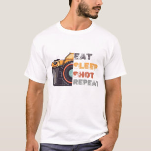 Camiseta Coma o tiro de sono repetindo o vintage
