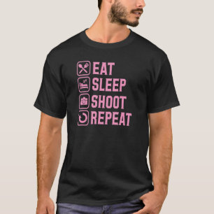 Camiseta Coma o tiro no sono Repetir a vida do fotógrafo 1