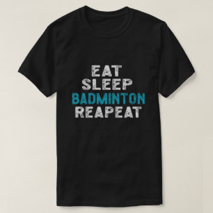 Camiseta Coma o tostão do jogador repetitivo do Badminton d
