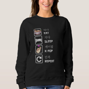 Camiseta Coma o ventilador Kpop do K-Pop de repetição de