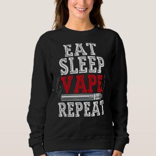 Camiseta Coma O Véu De Sono Repetir Vape Para Homens Comer