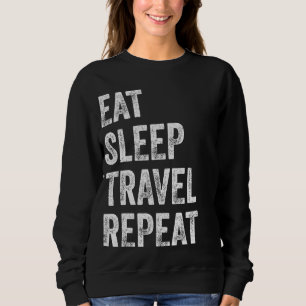 Camiseta Coma o Viagem do sono e repita o viajante engraçad