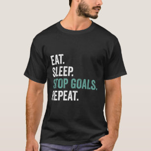 Camiseta Coma Objetivos de Interrupção do Sono Repita O Eng