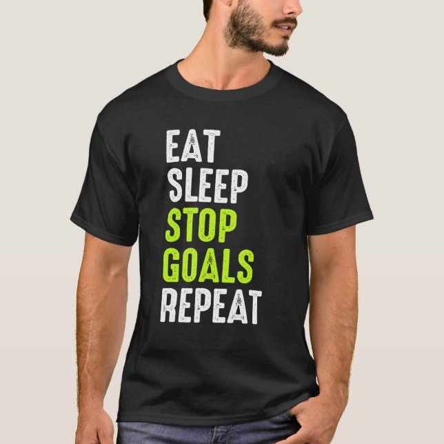 Camiseta Coma Objetivos De Interrupção Para Um Futebol De G (Frente)